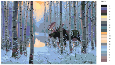 Картина по номерам, 100 x 150, RA033