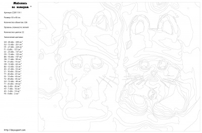 Картина по номерам, 40 x 50, Z281119-1