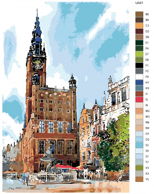 Картина по номерам, 80 x 120, UA01