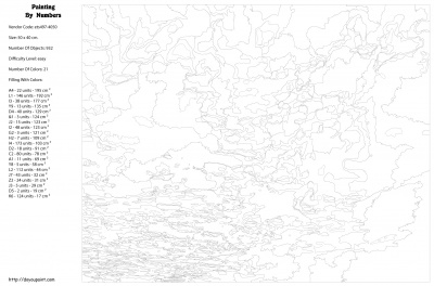 Картина по номерам, 40 x 50, ets497-4050