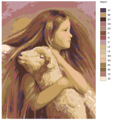 Картина по номерам, 48 x 60, RA011