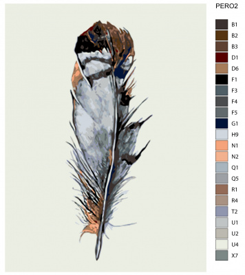 Картина по номерам, 45 x 60, TSVT-PERO2