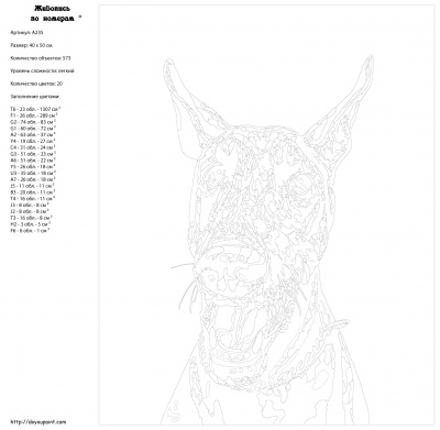 Картина по номерам, 40 x 50, A235
