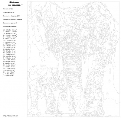 Картина по номерам, 40 x 50, Z-Z31522