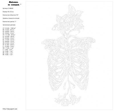 Картина по номерам, 40 x 50, Z-AB628