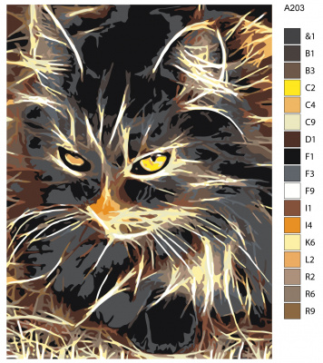 Картина по номерам, 54 x 72, A203