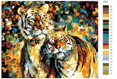 Картина по номерам, 80 x 100, LA33