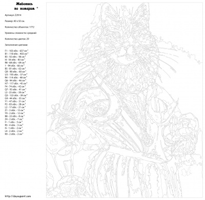 Картина по номерам, 40 x 50, Z-Z2914