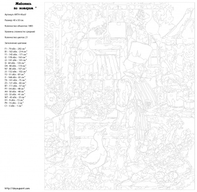 Картина по номерам, 40 x 50, ARTH-AlsuV