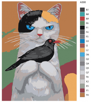 Картина по номерам, 54 x 72, A300