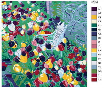 Картина по номерам, 72 x 72, RA058