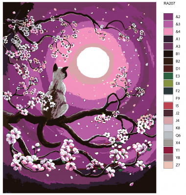 Картина по номерам, 72 x 90, RA207