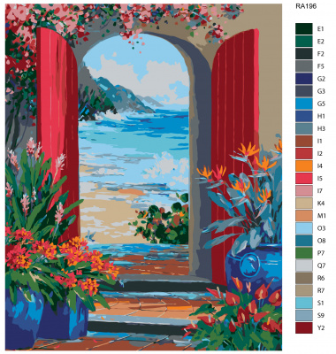 Картина по номерам, 80 x 100, RA196