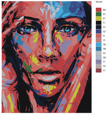 Картина по номерам, 100 x 125, PA197
