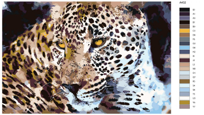 Картина по номерам, 80 x 120, A432