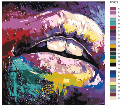 Картина по номерам, 100 x 100, RO122