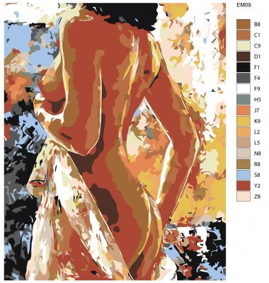 Картина по номерам, 80 x 100, EM09