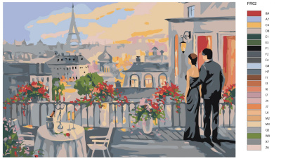 Картина по номерам, 60 x 90, FR02