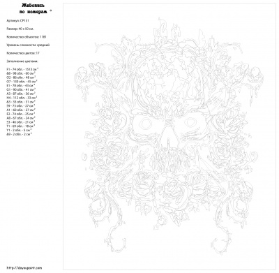 Картина по номерам, 40 x 50, CP13