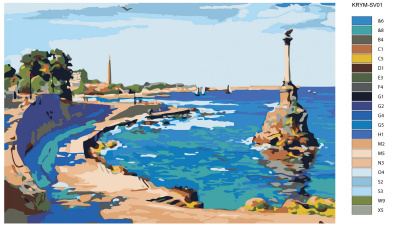 Картина по номерам, 72 x 108, KRYM-SV01