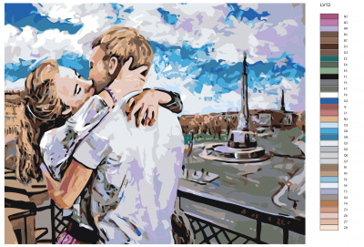 Картина по номерам, 80 x 100, LV12