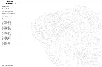 Картина по номерам, 40 x 50, PA139