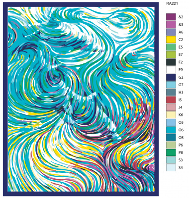 Картина по номерам, 72 x 90, RA221