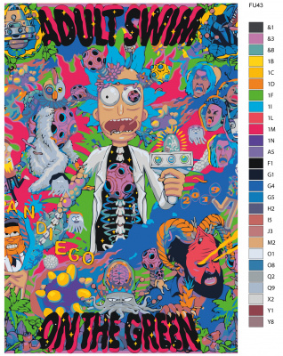 Картина по номерам, 48 x 72, FU43