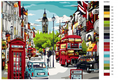 Картина по номерам, 48 x 60, KTMK-london