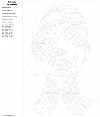 Картина по номерам, 40 x 60, Z-AB196