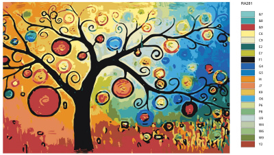 Картина по номерам, 60 x 90, RA281