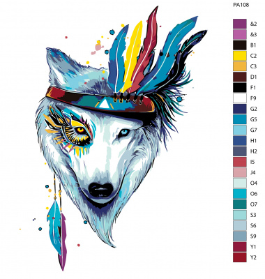 Картина по номерам, 48 x 60, PA108