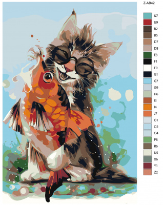 Картина по номерам, 60 x 90, Z-AB42