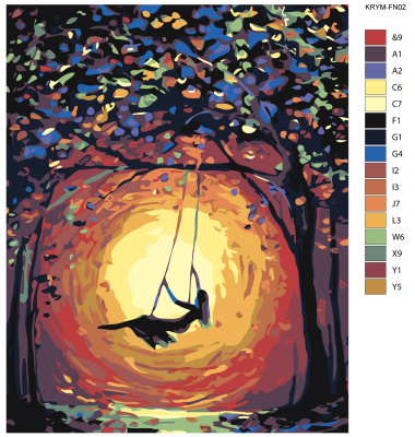 Картина по номерам, 72 x 90, KRYM-FN02