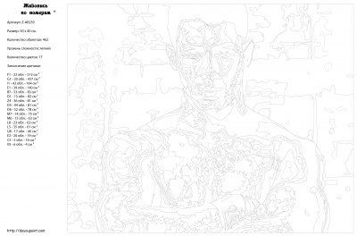 Картина по номерам, 40 x 50, Z-AB259