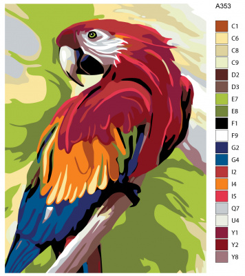 Картина по номерам, 36 x 48, A353
