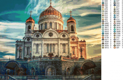 Картина мозайкой, 40 x 50, MP-RDGA-SPAS