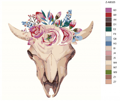 Картина по номерам, 60 x 60, Z-AB325