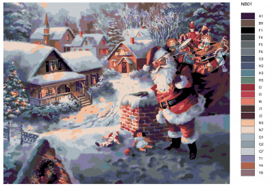 Картина по номерам, 40 x 50, NB01