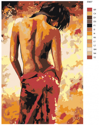 Картина по номерам, 40 x 60, EM07