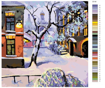 Картина по номерам, 72 x 72, Z3138