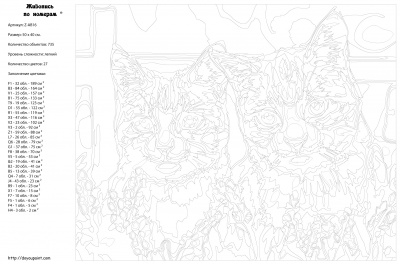 Картина по номерам, 40 x 50, Z-AB16