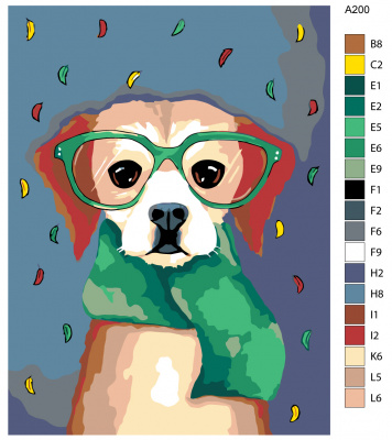 Картина по номерам, 45 x 60, A200