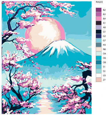 Картина по номерам, 72 x 90, RA223