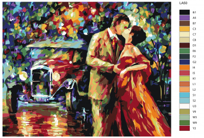 Картина по номерам, 80 x 100, LA50