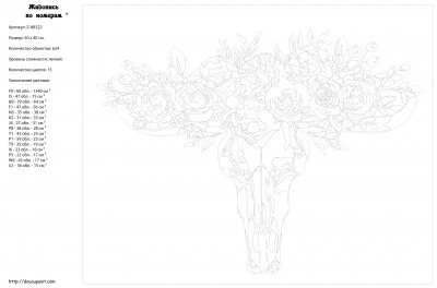 Картина по номерам, 40 x 50, Z-AB322