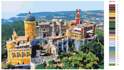 Картина по номерам, 60 x 90, z6377v3