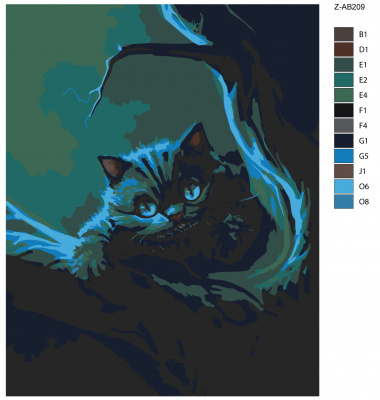 Картина по номерам, 72 x 90, Z-AB209