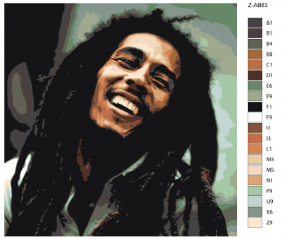 Картина по номерам, 80 x 80, Z-AB83