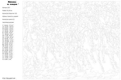 Картина по номерам, 40 x 50, LA27